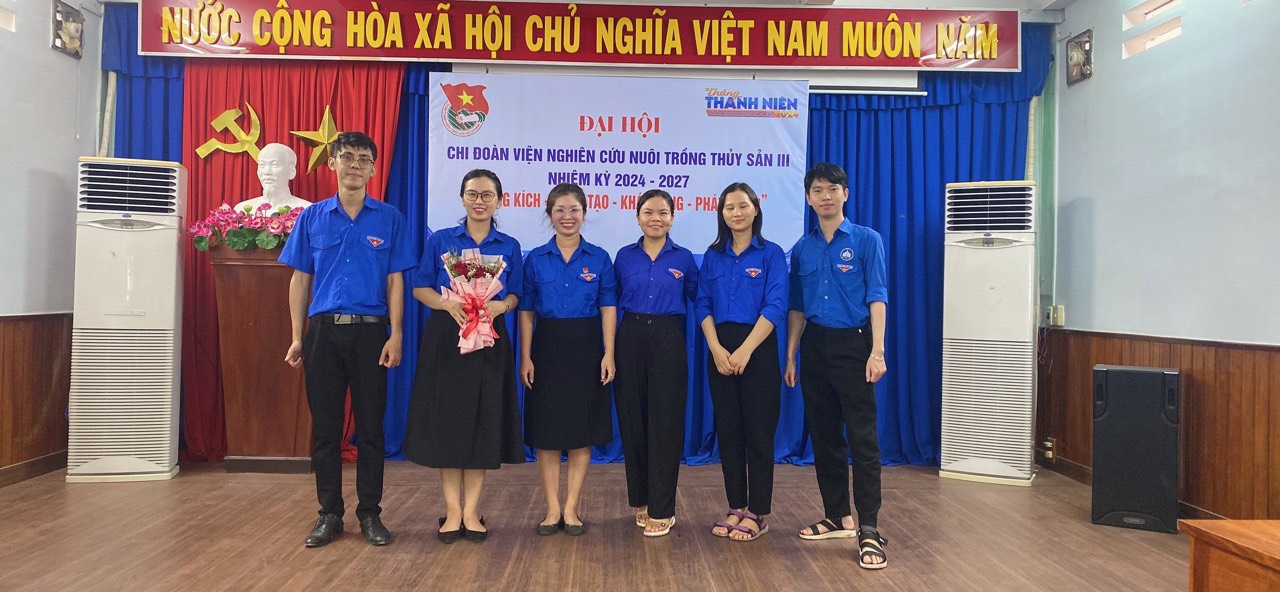 Tổ chức Đại hội Đoàn TNCS Hồ Chí Minh Chi đoàn Viện Nghiên cứu Nuôi trồng thuỷ sản III, nhiệm kỳ 2024-2027